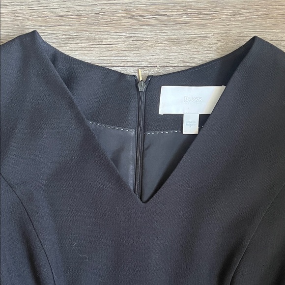 Hugo Boss Black V-Neck Short Sleeve Mini Dress - Picture 3 of 8